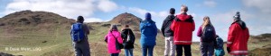 LSG members looking towards Arthur's Seat, Edinburgh